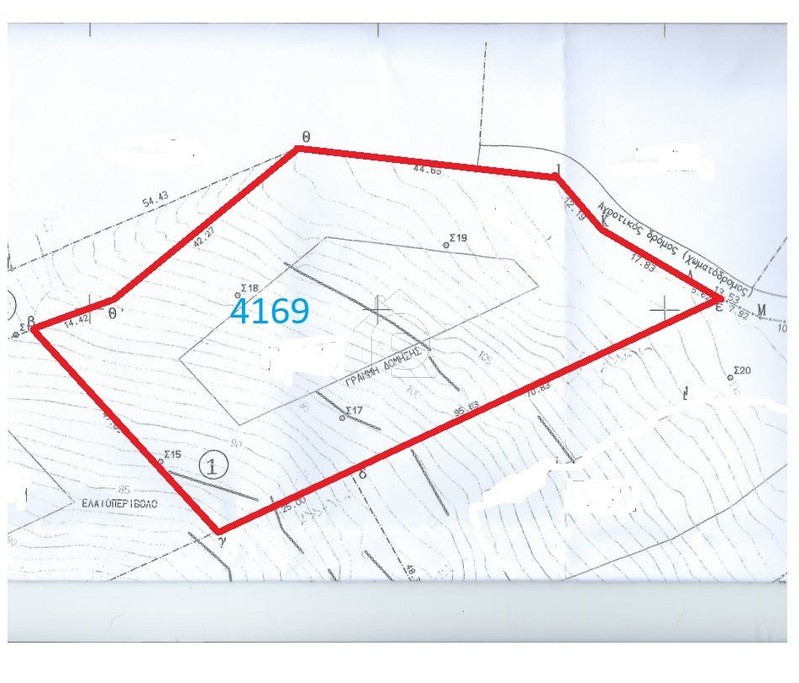 Parcel 4.169sqm for sale-Skiathos » Main Town - Chora