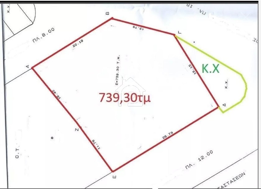 Land plot 739sqm for sale-Volos » Karagats