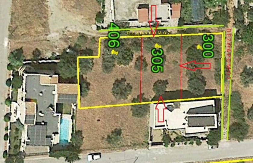 Land plot 305 sqm for sale, Magnesia, Volos