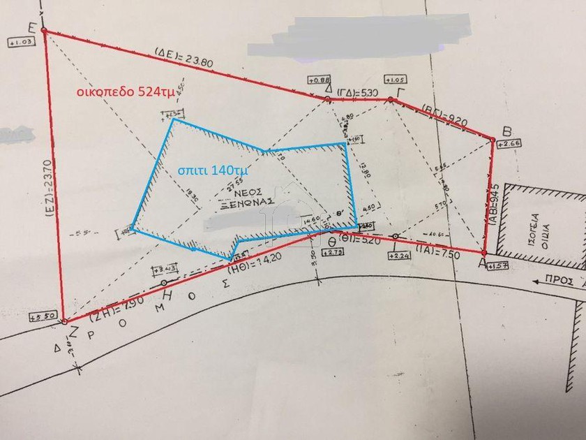 Land plot 524sqm for sale-Argalasti » Lefokastro