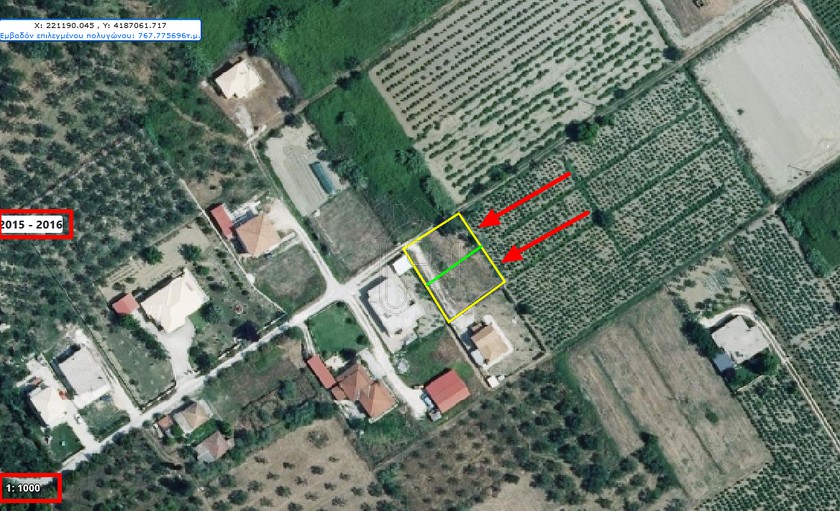 Land plot 380 sqm for sale, Zante, Arkadi