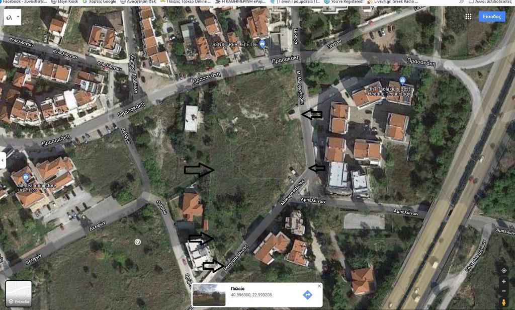 Οικόπεδο 3.465 τ.μ. πρός πώληση, Θεσσαλονίκη - Περιφ/Κοί Δήμοι, Πυλαία
