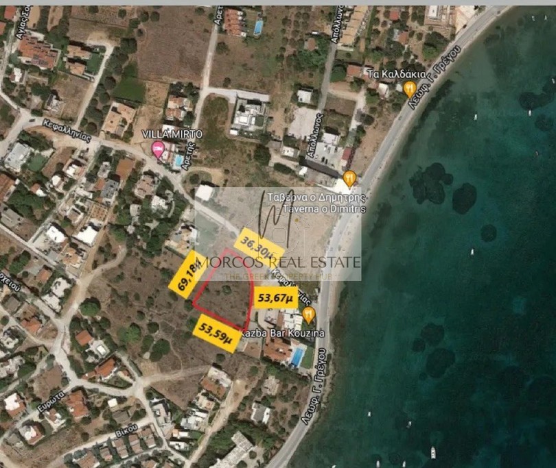 Land plot 2.595 sqm for sale, Rest Of Attica, Markopoulo