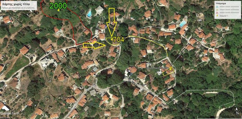 Land plot 704sqm for sale-Portaria » Katochori