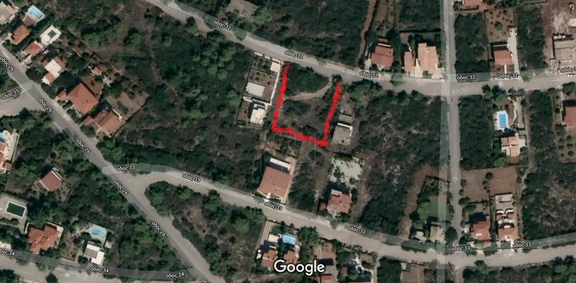 Land plot 1.033 sqm for sale