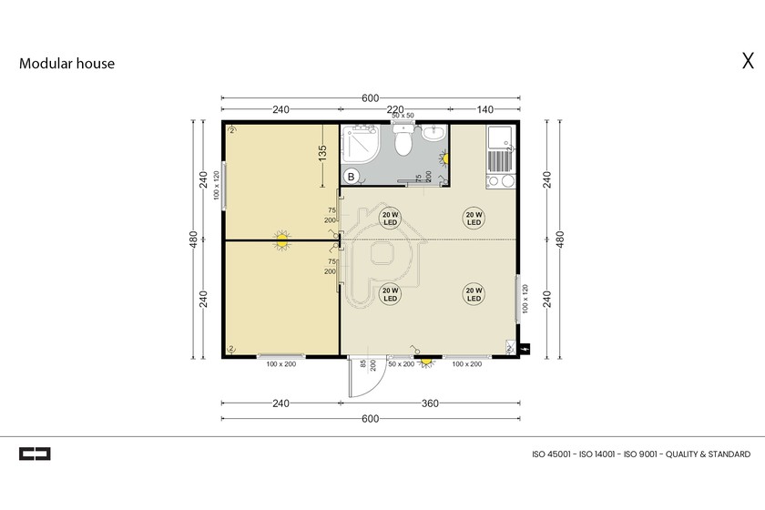 Prefabricated 28sqm for sale-Ilioupoli » Kato Ilioupoli