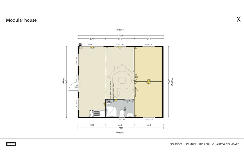 Prefabricated 29sqm for sale-Kalimnos » Main Town - Chora